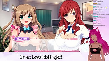 Preview 2 of Woman Watching Men Wank Dogging - VTuber LewdNeko Plays Lewd Idol Project Vol. 1 Part 5