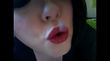 Preview 4 of Sxnxxx English - BBW Goth Slut Smokes A Villager Cigar
