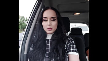 Preview 1 of Indian Touching Boobs - Hot Adams family smokes in car