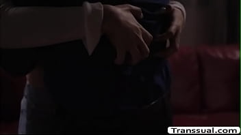 Preview 2 of Bdsm Fisting Dp - TS Daisy tries banging some dudes butthole