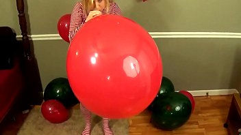 Preview 3 of 100 Load - Fifi Foxx Giant Balloon Blow to Pop