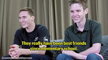 Preview 4 of Nikolett Shea - Straight Boys who are Actual IRL Friends Spank Each Other