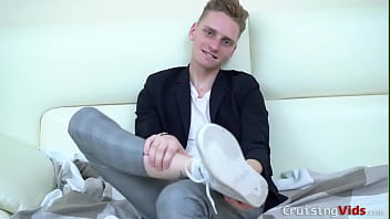 Preview 1 of Kati Gontai - Foot loving teen jerking off