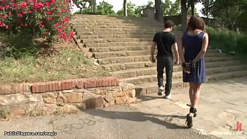 Preview 4 of Blonde Russie - Spanish slut flogged on the streets