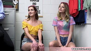 Preview 1 of Maravad Porn - This mall cop just hit the jackpot today Not one but two teenie shoplifters