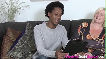 Preview 1 of Soohl Xxxcom - Old granny sucks black dick