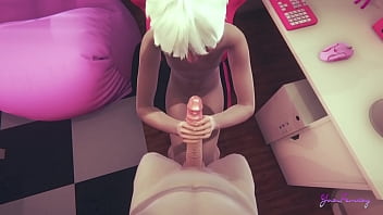 Preview 2 of Facefuck Russian - Yaoi femboy Kitten POV Handjob and fucked in his room - Japanese sissy boy