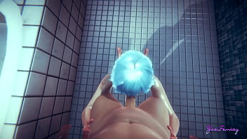 Preview 3 of 65 Years Old Mom And Son Xxx - Yaoi Femboy POV Blue suck a dick and bareback in a shower - Japanese Sissy boy