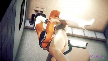 Preview 2 of Lovboy Sex - Yaoi Femboy Simon is fucked in a Japanese Toilet - Japanese Sissy Boy
