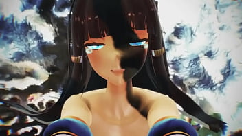 Preview 4 of Tranny Limp Clit - MMD Ramesees II foot punish (by Luca)