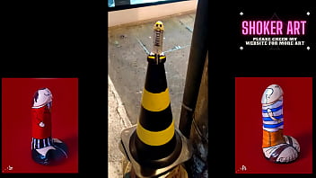 Preview 1 of Hord Hot Xxx - When I put my dicks dildos on the street- Watch the react of people - Unfinished Dildo Business