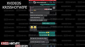 Preview 1 of Figging - Kriss Hotwife Provocando o Motorista de Uber e Mostra Por Videochamada Com Corno o Uber pegando Nos Seus Peitoes