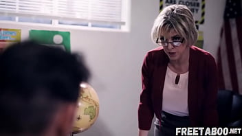 Preview 2 of Mizo Sex - MILF Teacher Dee Williams Get Destroyed By Four Unruly Students Into Rough Gangbang - Full Movie On FreeTaboo.Net
