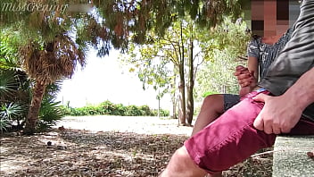 Preview 4 of Public Fun Talk Ep 565 - Dick flash - I pull out my cock in front of a young girl in the public park and she helps me cum - it&#039_s very risky - MissCreamy