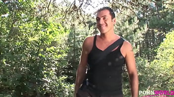 Preview 2 of 10 Lesbea - Horny Blonde Teen Gives Pink Pussy to Stranger in the Woods GP1924