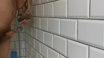 Preview 2 of Busty Dusty Catfigt - I fuck a selection of high heels while in the shower