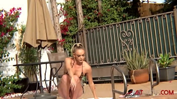 Preview 1 of Miumiu Mfc - Skinny blonde Emma Hix fucks her tattooed neighbor