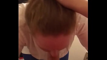 Preview 3 of Psyco Cam - My big thick cock getting serviced by a sexy ginger babe