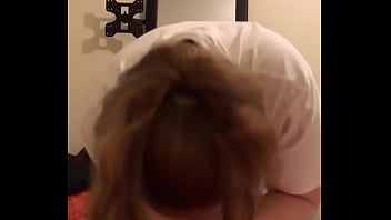 Preview 1 of Psyco Cam - My big thick cock getting serviced by a sexy ginger babe