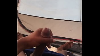 Preview 3 of Mature Raped Pantyhose - Pitching a tent while camping