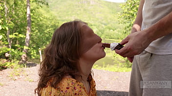 Preview 1 of Docktur Sex - A game of taste outside. My friend tricked me again! (Chocolate Bars) XSanyAny