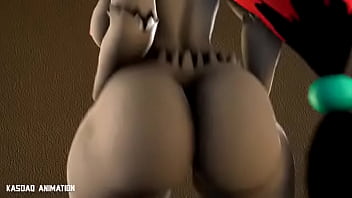 Preview 3 of Drem Sex Hd - zoroark bouncing butt shorts by kasdaq