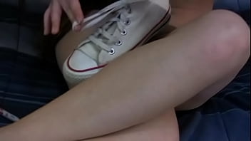 Preview 4 of Pretty Deepthroat Cum Pinky - Risque and her shoes