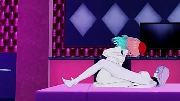 Preview 1 of Xexi Vodie - Mori Calliope and Kiara Takanashi&#039_s Leaked Sex Tape (Futa with Female)