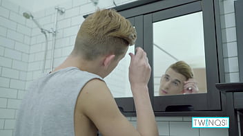 Preview 1 of New 2017 Chines Sxxxxxxxxx - Cute Young Rainbow Boy William Plays With His Long Cock In The Shower!