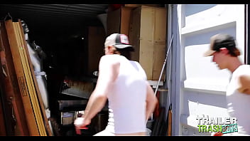 Preview 1 of Katomi Yono - TRAILERTRASHBOYS Gay Jack Hunter Barebacks Shae Reynolds