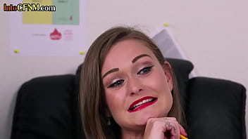 Preview 2 of St Louis Missouri Street Walkers - CFNM eurobabe sucking off sub in office while instructed