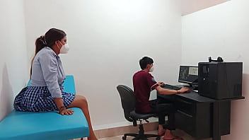 Preview 1 of Tamil Aunty Hot Photos - Perverted doctor fucks pussy of horny 18 year old teenager