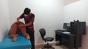 Preview 4 of Tamil Aunty Hot Photos - Perverted doctor fucks pussy of horny 18 year old teenager