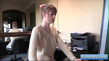 Preview 1 of Haley Exploited Teens - Naughty blonde teen amateur Alana masturbate with pink dildo while playing video games