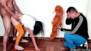 Preview 2 of Los Toques - Me Gustan Las Pollas Grandes Mas Que Los Regalos de Peluche - Mi Novia Quiso Mas la Polla que el Regalo de Peluche Netorare