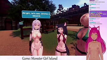 Preview 2 of Seridavy Xxx - VTuber LewdNeko Plays Monster Girl Island Part 1