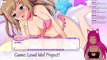 Preview 3 of Hacked Sex Tape - VTuber LewdNeko Plays Lewd Idol Project Vol. 1 Part 2