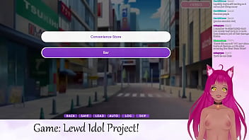 Preview 1 of Hacked Sex Tape - VTuber LewdNeko Plays Lewd Idol Project Vol. 1 Part 2