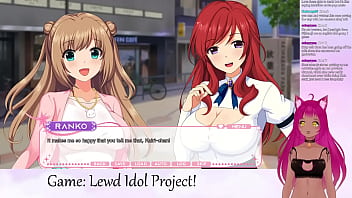 Preview 2 of Russian Anal Virgin Babes - VTuber LewdNeko Plays Lewd Idol Project Vol. 1 Part 1