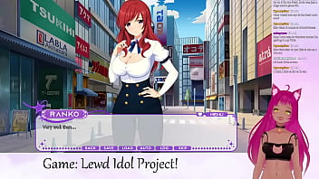 Preview 3 of Russian Anal Virgin Babes - VTuber LewdNeko Plays Lewd Idol Project Vol. 1 Part 1