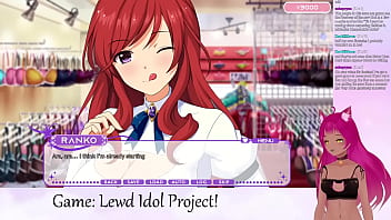 Preview 4 of Russian Anal Virgin Babes - VTuber LewdNeko Plays Lewd Idol Project Vol. 1 Part 1