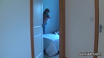 Preview 3 of Not Loud - Unfaithful british mature lady sonia exposes her heavy boobies