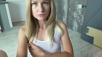 Preview 1 of Porno De Virjenes - Student Sensual Sucking Big Cock Teacher to Pass the Exam