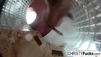 Preview 4 of Ferr Xxx Video Sixn - Hot Shower BTS Fun With Christy,  Dahlia and Ivan
