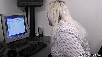 Preview 1 of Aunty Have A Sex - Blonde BBW pleases big-cocked boss at work