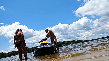 Preview 1 of Karlee Grey 720p Hd 1080p - Risky public fuck on the lake while jet skiing - Becky Tailorxxx
