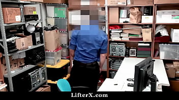 Preview 2 of Kelsi Pic - Repeat Shoplifting Teen Hard Punished By Officer&#039_s Big Dick