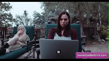 Preview 1 of Iranian Fuck Gay - Sexy hot lesbian babes Alexis Fawx,  Cecilia Lion get bored in the mountain cabin and start making out on the porch