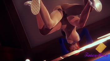 Preview 4 of Jacqueline X Video - Hentai 3D - Gwen have Sex and have an orgasm