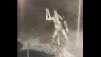 Preview 1 of Amateur Timid - Me get fucked and taped on Security camera